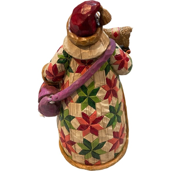 2003 Jim Shore “O’er The Fields We Go” Wooden Santa - Picture 3 of 8